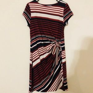 Business casual striped dress